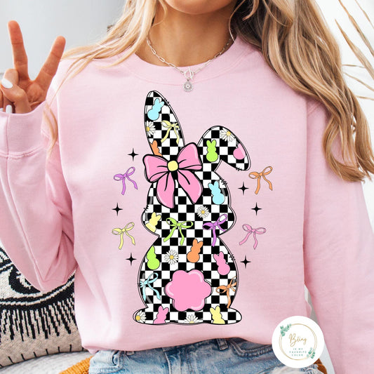 Checkered Bunny - Multi Colored