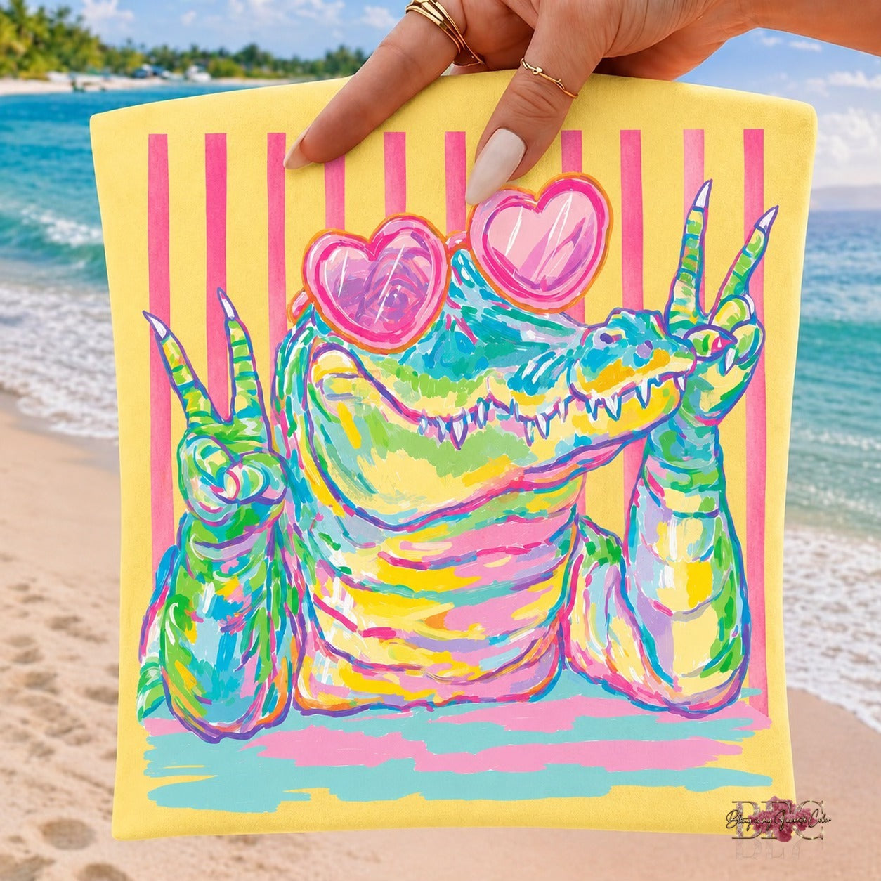 Heart Sunnies Gator Peace