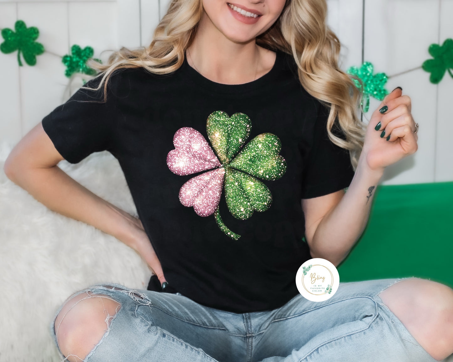 Lucky Clover - Faux Glitter