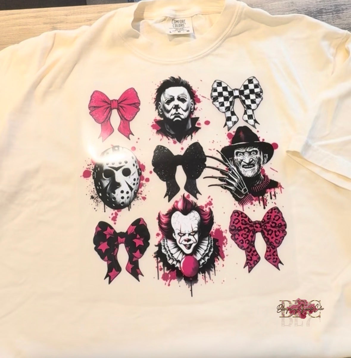 Spooky Face Collage / Bow