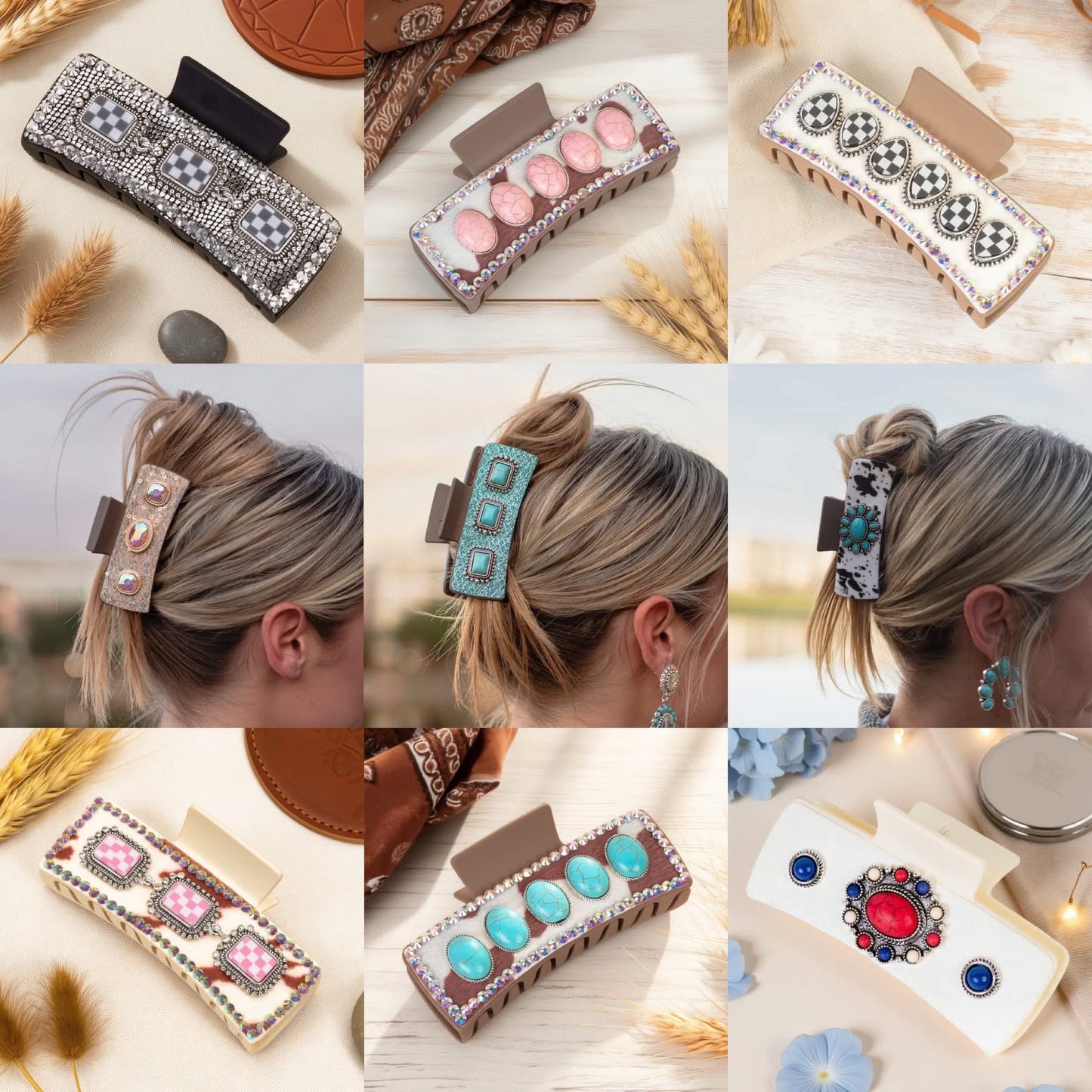 Bedazzled Hair Clip