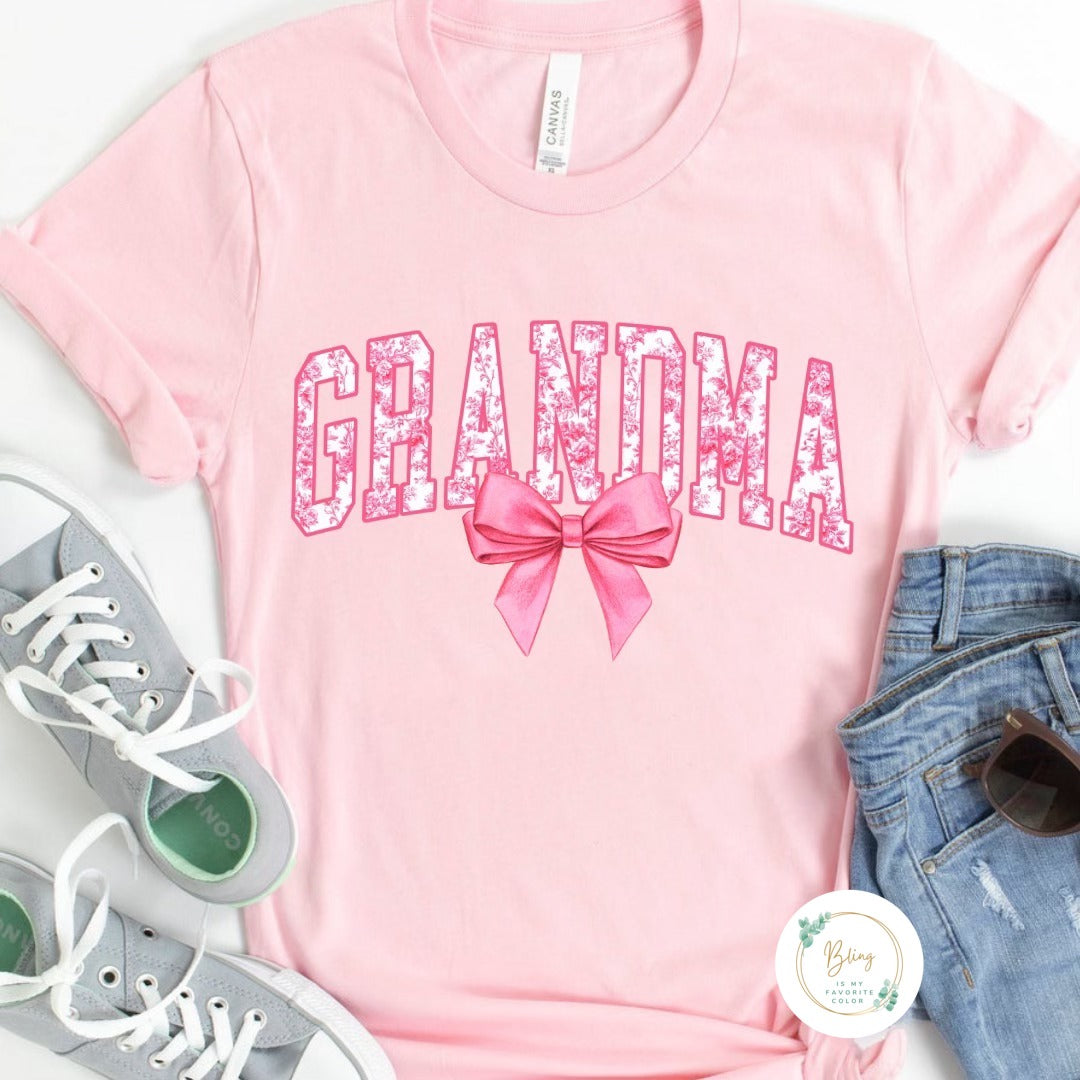 Grandma Pink Bow