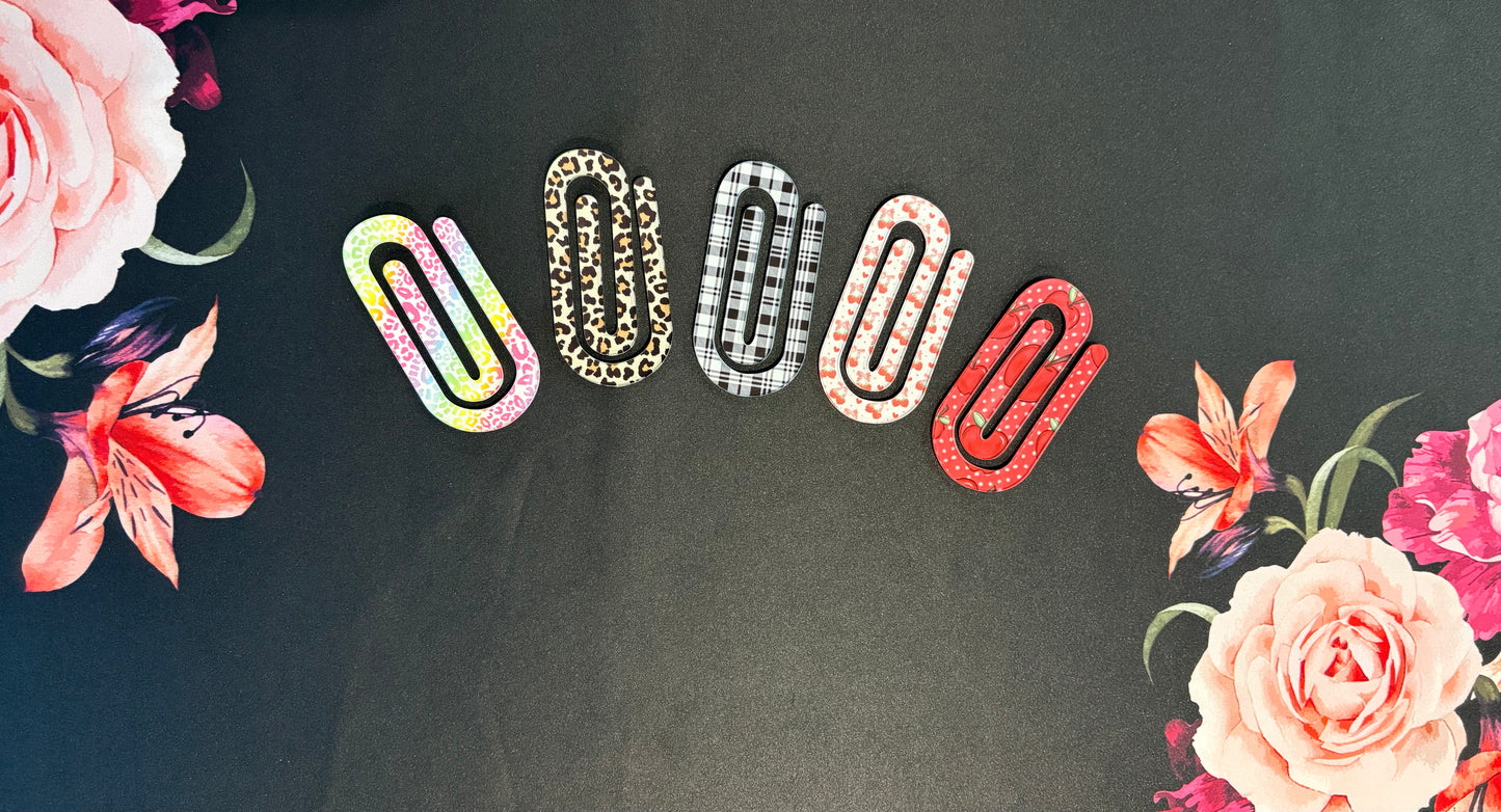 Jumbo Acrylic Paperclips