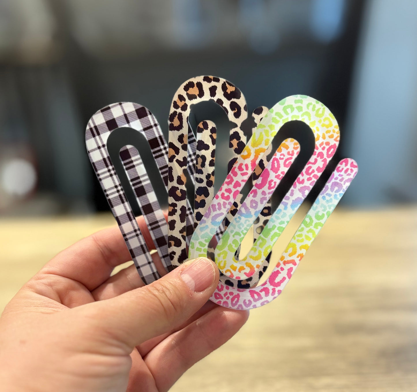 Jumbo Acrylic Paperclips