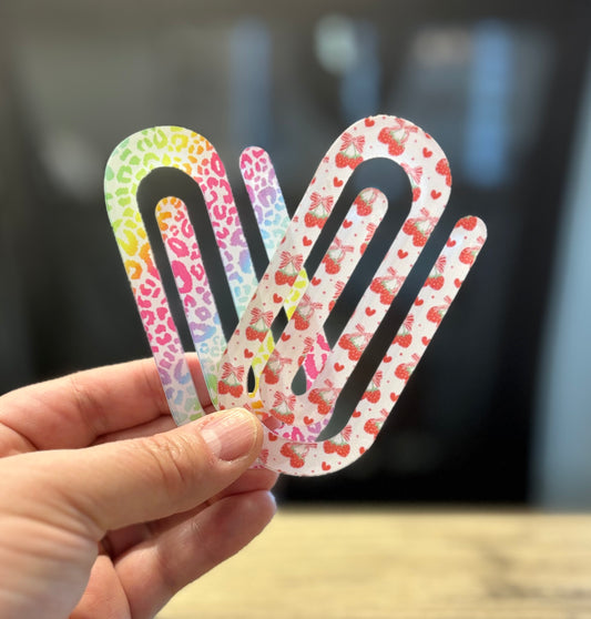 Jumbo Acrylic Paperclips