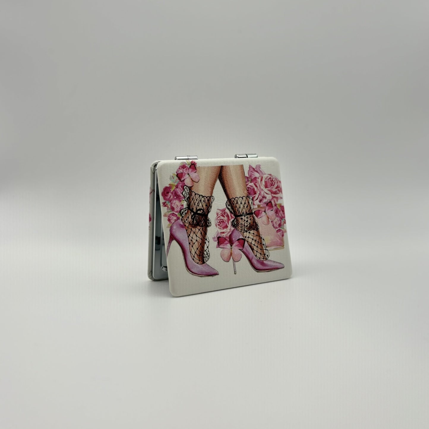 Compact Mirror - Pink High Heels
