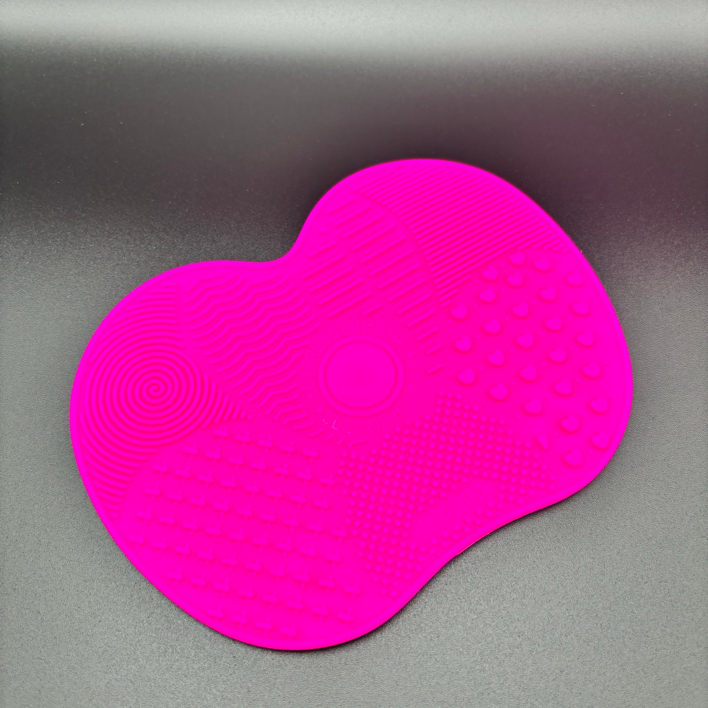 Silicone Mini Makeup Brush Cleaning Pad - Hot Pink