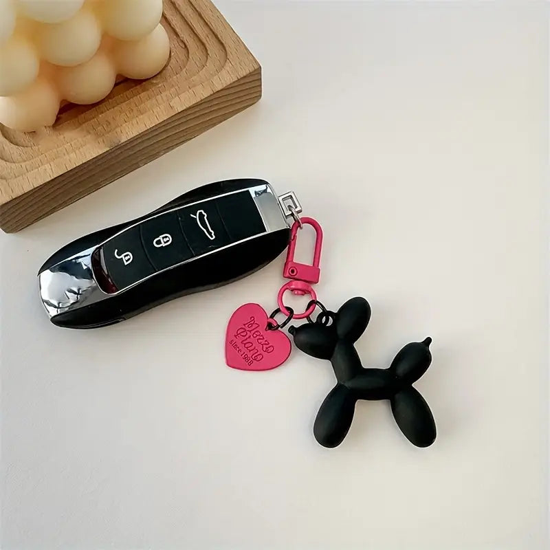 Balloon Dog Keychain Charm