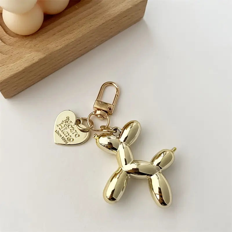 Balloon Dog Keychain Charm