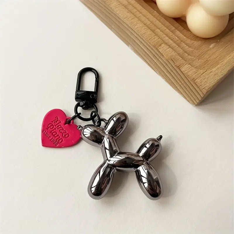 Balloon Dog Keychain Charm